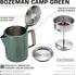 Bozeman [9 COLETTI Green Percolator Coffee Pot Camping Coffee Makers Campings Favorite Percolator NO Aluminum