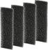 COOSPIDER JUP-02 Replacement Filters Sponge, 4 Pack for Aquarium Filter SUN JUP02
