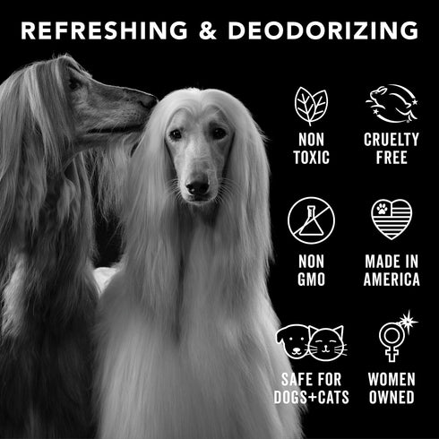 Pride and Groom Luxurious Dog Grooming Spray & Pet Deodorizer, 4 fl oz, Fresh and Clean Scent