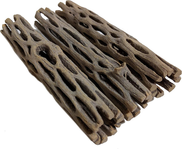 Natural Cholla Wood for Aquarium Decoration, 4 Inch (3 Pack)