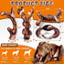4 Pack Tough Indestructible Dog Chew Toys with Bacon Flavor - Durable Nylon Bones for Large Medium Breed