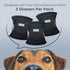 wegreeco Washable Dog Diapers - Washable Male Dog Belly Wrap (Pack of 3, Black, Medium)