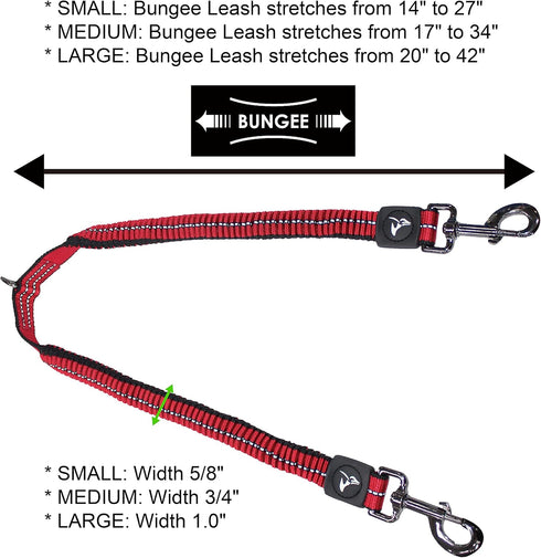 Kruz Double Dog Coupler - KZVX2-15S - Tangle Free Dog Walking Dual Extension Coupler, Blue