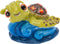 Penn-Plax Mini Aquarium Ornament for Finding Nemo, Fun Decoration with Friendly Turtle Riding a Wave