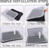 Dmnnlp 20"x15.5"x1.4" Indoor Dog Potty Tray with Splash Guard, Pee Pad Holder for Puppies & Small Dogs, Waterproof