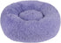 Best Pet Supplies Round Donut Dog Bed with Plush Faux Fur Fabric, Calming Cushion for Indoor Pets, Lavender, 20x20x6''