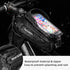 ROCKBROS Waterproof Bike Phone Bag, EVA Hard Shell Bike Pouch with Rain Cover for iPhone 14/12/11 Pro