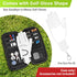YOREPEK Golf Glove Holder with Removable Shaper - Protective Hard Shell Case Bag with 2 Dividers for Balls, Tees, Golf