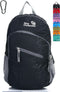 Outlander Packable Lightweight Travel Hiking Daypack - Black - L
