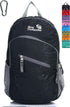Outlander Packable Lightweight Travel Hiking Daypack - Black - L