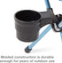 Backpacking Helinox Cup Holder Accessory for Beach, Camping, and Chairs