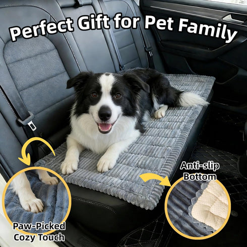 (Grey,23.6''59'') Dog Car Seat Cover, Pet Couch Covers for Car and Sofa, Non-Slip Backseat Pet Bed Mat, Machine