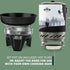 HikeCrew Portable Gas Powered Stove Top & Cooking System with 1L Pot, Perfect for Camping, Hiking, Backpacking