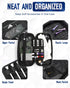 Odor-Absorbing Golf Glove Holder Case - Fits Golf Club Bag with Glove Shaper and Storage for Accessories