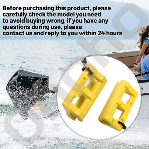 Hydraulic Steering Locks, Yellow, 4" Steer Stop Outboard Hydraulic Steering Lock for Outboard Motor Trailering