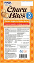 INABA Churu Bites for Cats, Soft Baked Chicken Churu Filled Cat Treats with Green Tea Extract, 0.35 Ounces Each Tube, 9 Tubes Total, Chicken Recipe