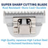 Detachable A Series Wide 15 Blade Dog Grooming, Cut Length 3/64" - 1.0mm, Japanese Carbonized Steel Blades