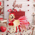 3 Pieces Valentines Day Dog Costume Set, Red Valentines Love Headband, Dog Tutu Dress, Cute PET Tutu Scarf for Medium