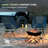Backpacking CAMEL CROWN Portable Camping Chair Lightweight Compact Folding Chair Mesh for Outdoor Camp Travel Beach