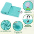 Set of 2 Vansolinne Golf Gifts for Women Microfiber Waffle Pattern Golf Towels with Clips - Pink Blue