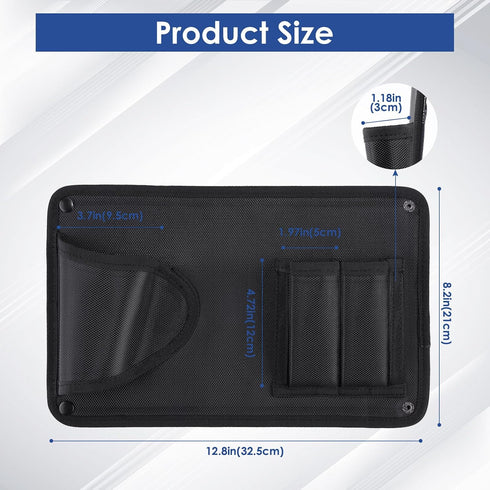 Gun Safe Door Organizer with Strong Adhesive Hook &Loop and Magnet Tape Two Way Mount, Elastic Gun Safe Pistol &Mag