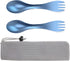 OUTXE 2-Pack Titanium Ultra Lightweight Camping Utensil - Eco-Friendly Spork for Backpacking, Hiking, Outdoors.