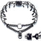 Dog Chain Collar Adjustable Stainless Steel Links with Quick Release Buckle for Small Medium Large Dogs