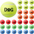 30 Pieces Tennis Balls for Dog Bulk, Colorful Interactive Pet Dog Gift for Play, Training, 2.5 Inch Easy Catching