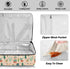 ALAZA Insulated Casserole Carrier for Hot or Cold Food, Llama with Cactus Cute Alpaca Baby Llamas Flower Food Carrier