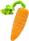 Carrot Tug Rope Dog Toy, Squeaky Gift for Puppy Birthday, Durable Toy for Small to Medium Dogs
