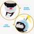 PRETYZOOM Cat Bike Bells, Bicycle Handlebars Mount Cat Doll with Propeller Helmet, Bicycle Decoration Accessories