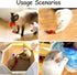 Migipaws Interactive Cat Ball Toy Set, Automatic Rolling Chase Ball with Fluffy Tail, Rechargeable (Orange)