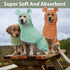 Dog Bathrobe Super Absorbent Towel Robe - Microfiber Bath Towels Fast Drying Coat for Dogs, Cute Dogs Clothes