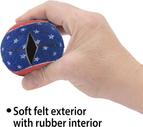 Top Glides Precut Walker Tennis Ball Glides, Patriotic Design