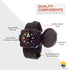 Sun Company ArmArmour Shielded Wrist Compass with Rugged Tactical Strap, Compass with Cover and Zulu Strap