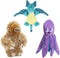 Barkbox Best of BarkBox Bundle - Squeaky Plush Chew Toys for Medium and Large Dogs, Gordon, Dingbert, Ollie