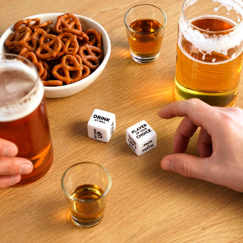 2 2+ True Drinking Dice - Adult Party Games Drinking - Fun Drinking Games for Parties - Includes Dice with Instructions