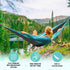 SZHLUX Camping Hammock, Double & Single Portable Hammocks with 2 Tree Straps for Hiking, Backpacking, Outdoor, Beach,