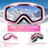 Freela Kids Ski Snowboard Goggles for Toddler(3-14) Youth Anti Fog Anti UV Goggles Girls Boys Snow Skiing Equipment