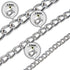 Pettom Heavy Duty Dog Chain Leash, Metal Lead with Padded Handle for Medium Large Dogs (6'/2.0mm Small Chain, Black)