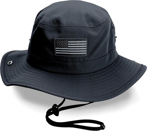 Paramount Outdoors Bayou American Flag Boonie Hat, American Fit Design that Floats