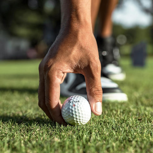 Trust Golf Ball Bison V/X Power, Designed for Professionals, Maximum Distance, Soft Feel, Urethane Cover (White-12/48