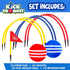 Franklin Sports Kick Croquet Game Set - Combines Soccer and Croquet - Perfect for Kids and Adults - Great for Outdoor