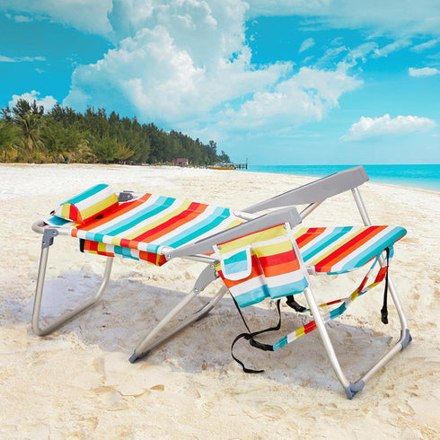 myoihomora Backpack Outdoor Beach Lawn Chairs,Heightened Foldable Camping Chair,Portable Lightweight Beach Chairs