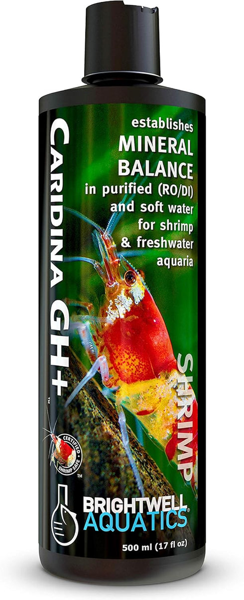 Brightwell Aquatics Caridina GH+, Mineral Balance for Purified and Soft Water, 500 ml