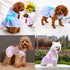 2 Pcs Dog Dresses for Small Medium Puppy Girls, Summer Princess Tutu Skirt Outfit Size M