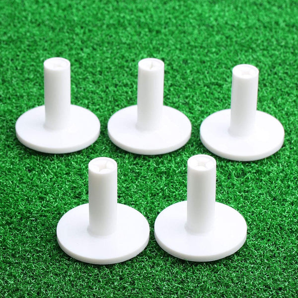 MUXSAM Golf Rubber Tee Holder, 5-Pack 2" Golf Mat Tees for Indoor Outdoor Practice