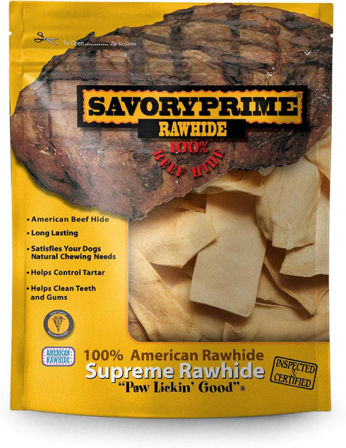 Savory Prime Rawhide Chips, Chicken, 1-Pound