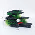 J-star Medium Fish Tank Decorations, Aquarium Rock Mountain View, Landscape Ornament Resin Decoration for Aquariums