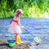 Lanboon Kids Fishing Net - Telescopic Landing Net with Aluminum Pole Handle, Collapsible Bucket Sand Pail, Butterfly